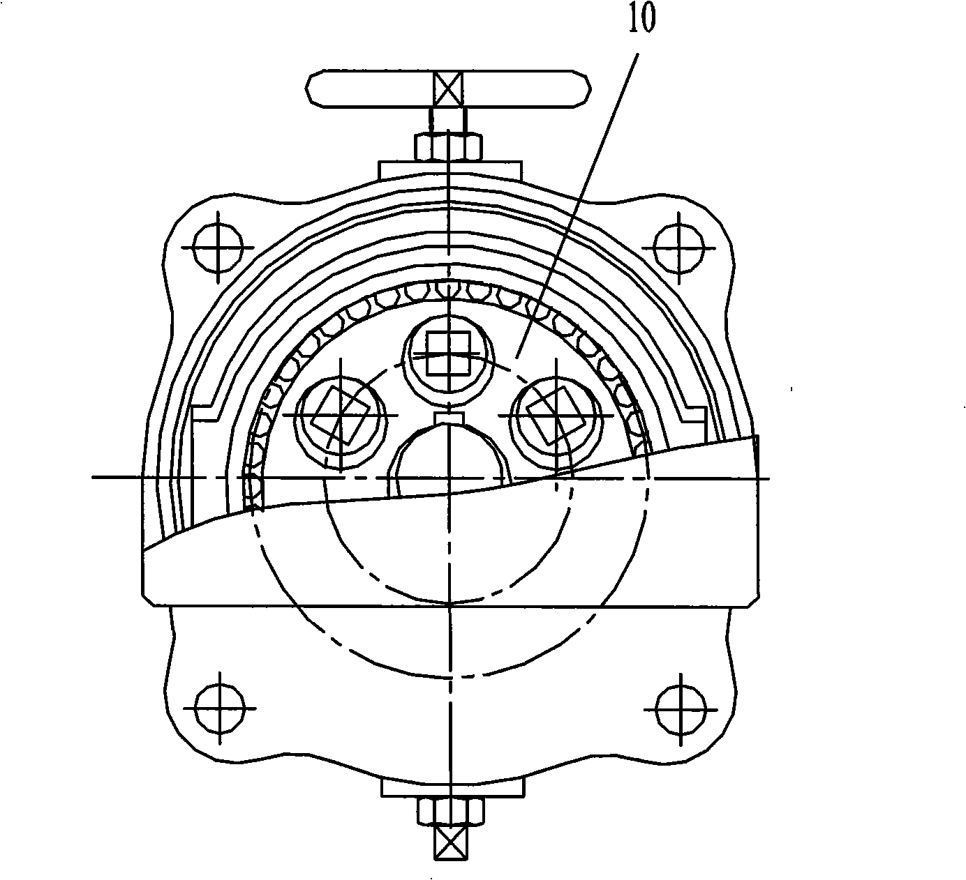 Skid shoe-free swash plate-free axial short piston pump