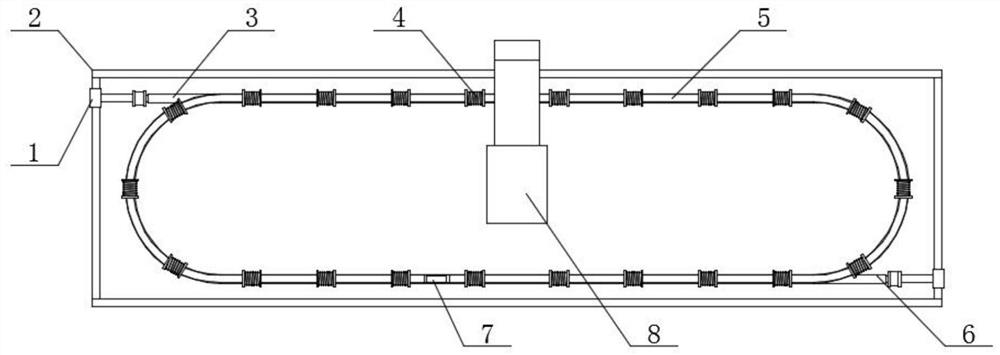 Electronic device acceleration bearing force experiment equipment