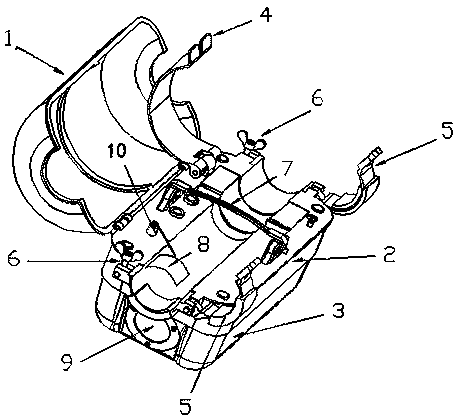 Chassis for installing power transmission line image monitoring terminal and installation method