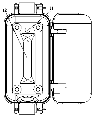 Chassis for installing power transmission line image monitoring terminal and installation method