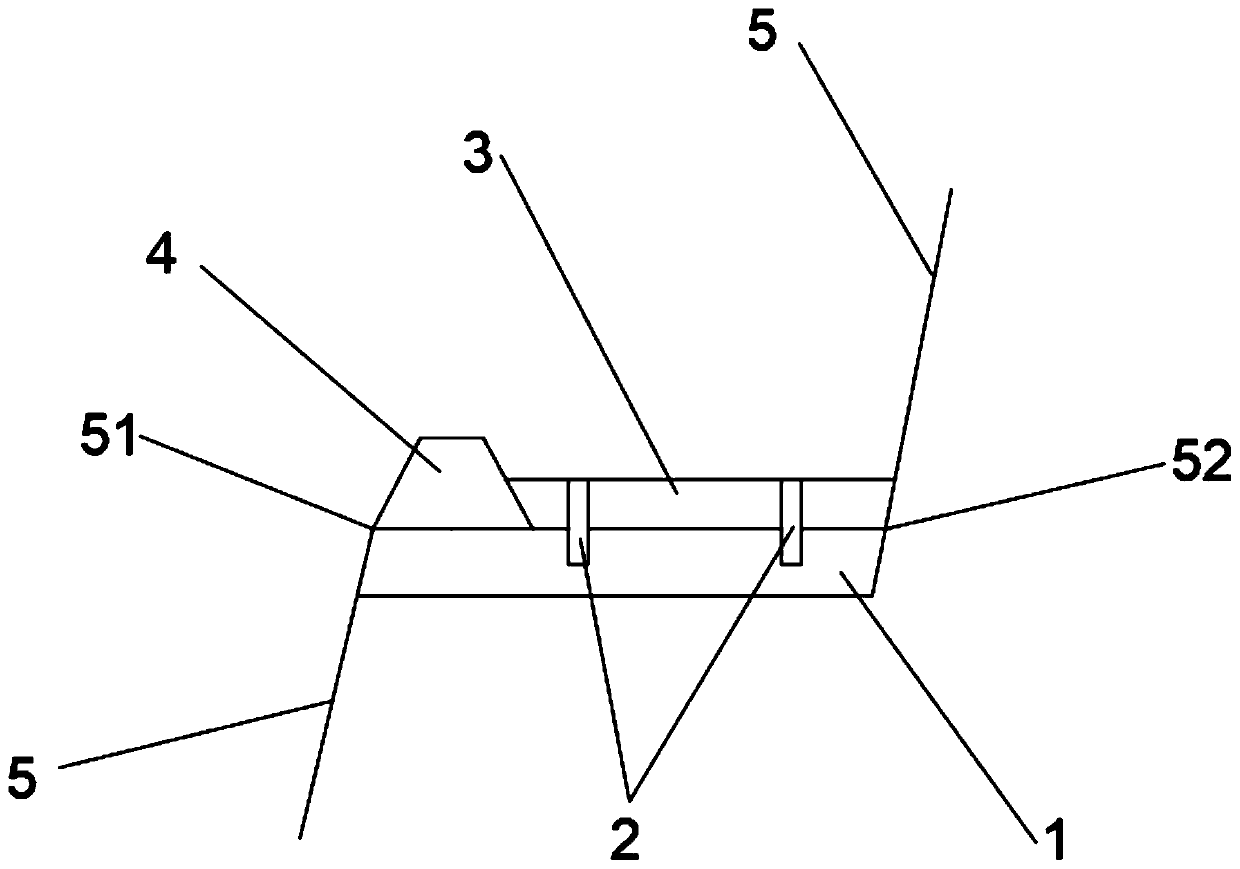 Refuse dump platform structure and refuse dump platform greening method