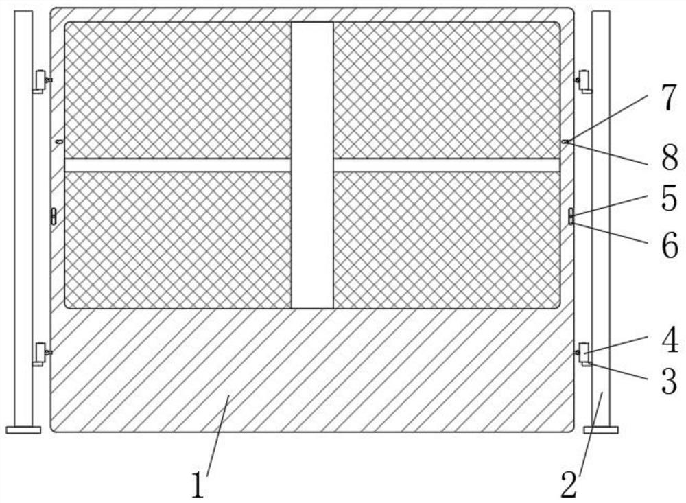 Warning fence for engineering safety near-edge protection