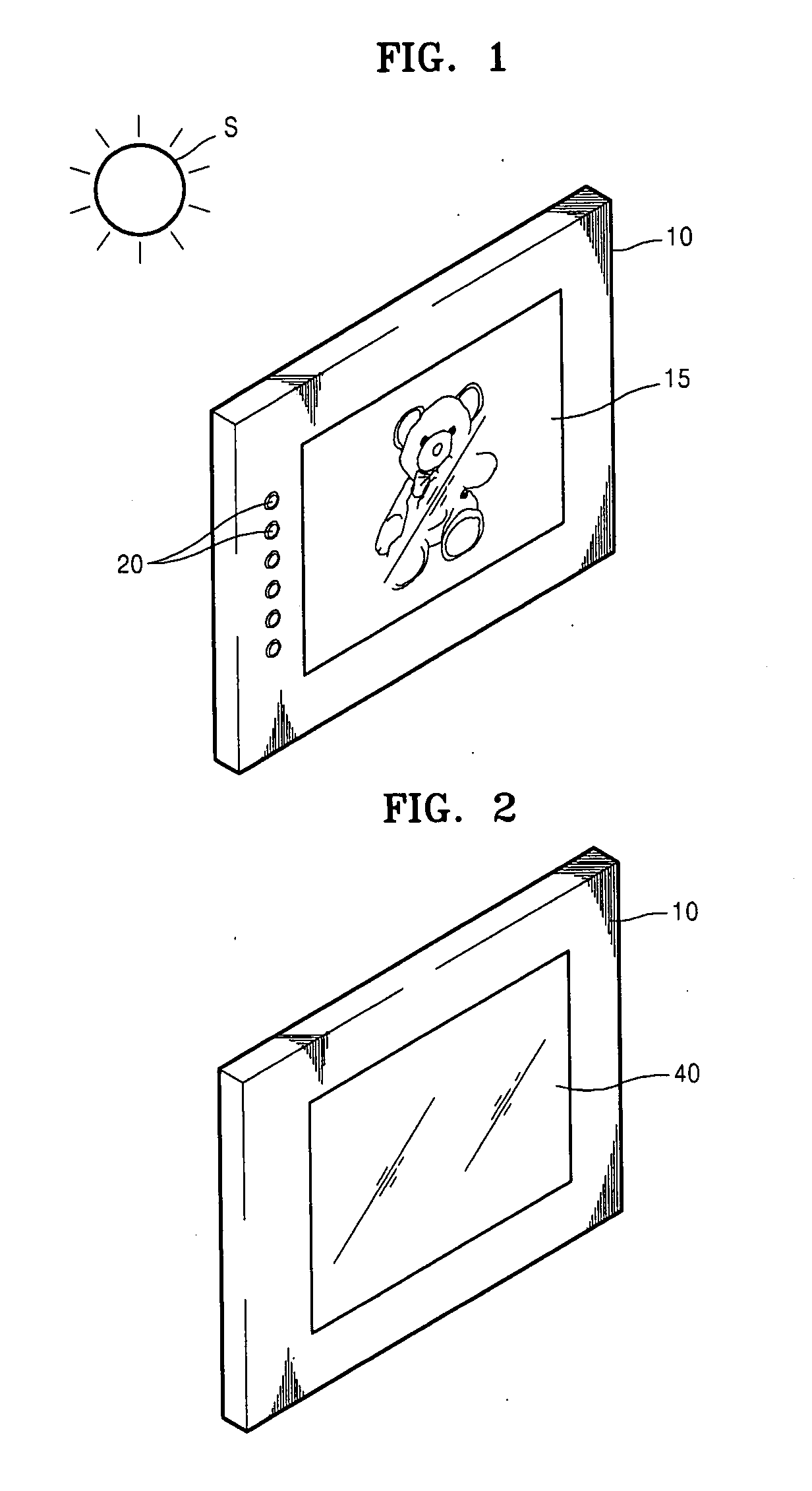 Display device using external light