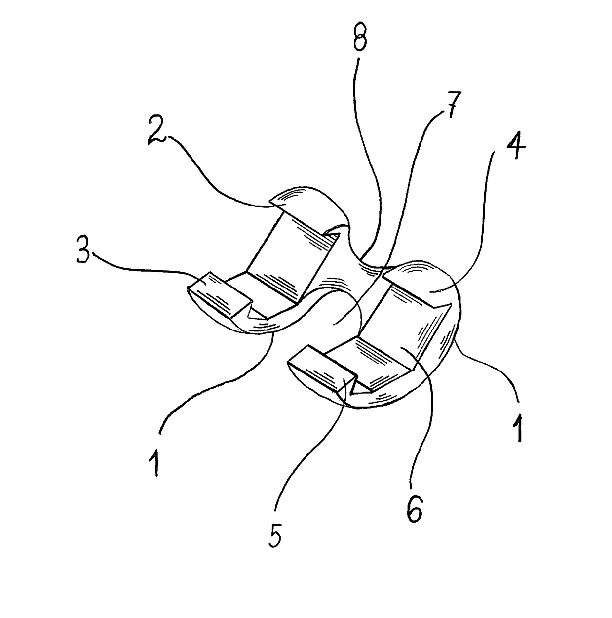 System and method for side insertion of a bicondylar mini knee implant