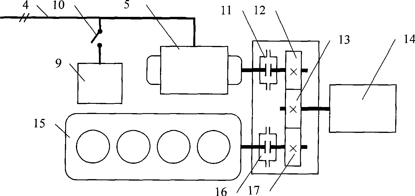 Boat system with hybrid-power propulsion