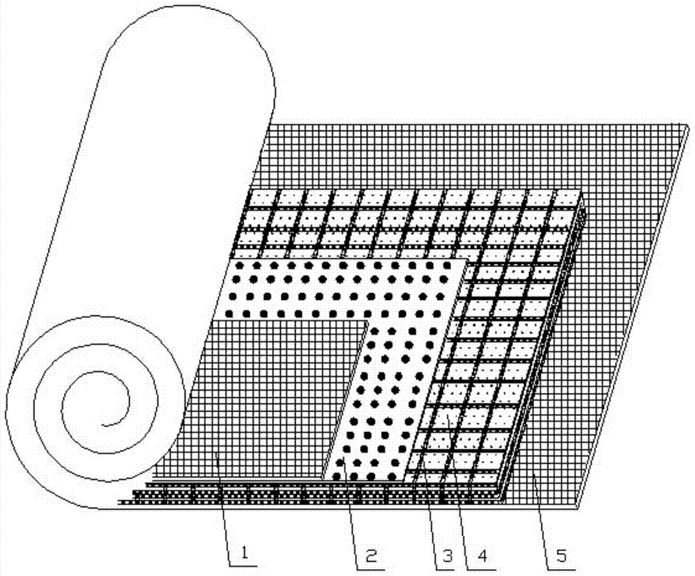 A kind of planting mesh blanket for slope repair and slope repair method