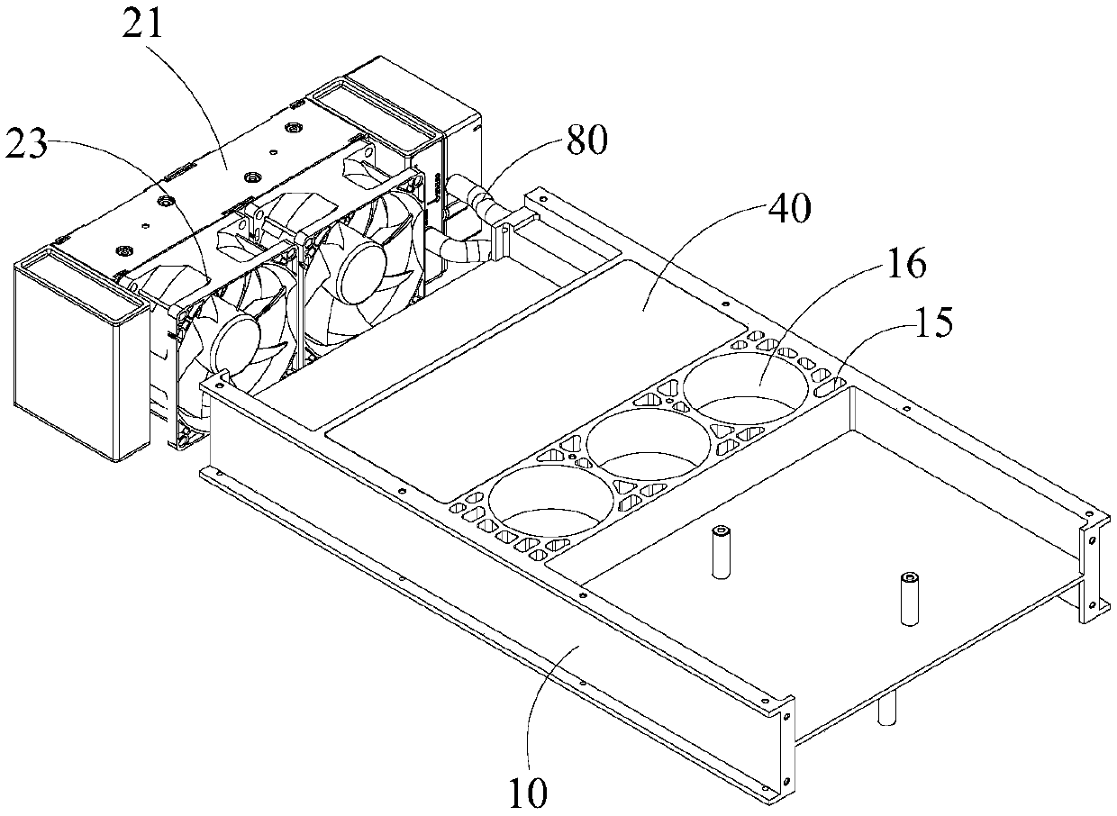 Heat dissipation device of new energy automobile charging pile power supply