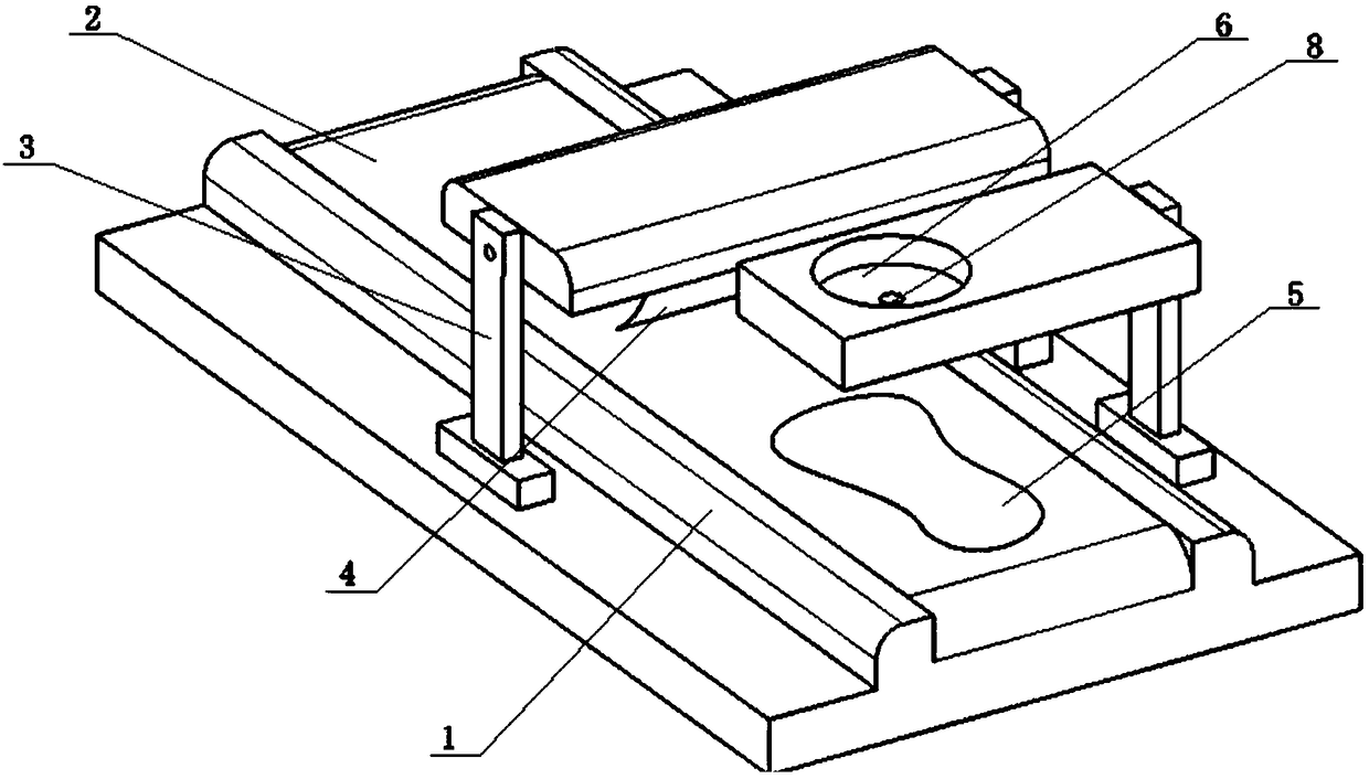 An automatic shoe sole rubber brushing device