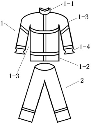 Firefighter fire-extinguishing protective garment with anti-icing and warm-keeping performance