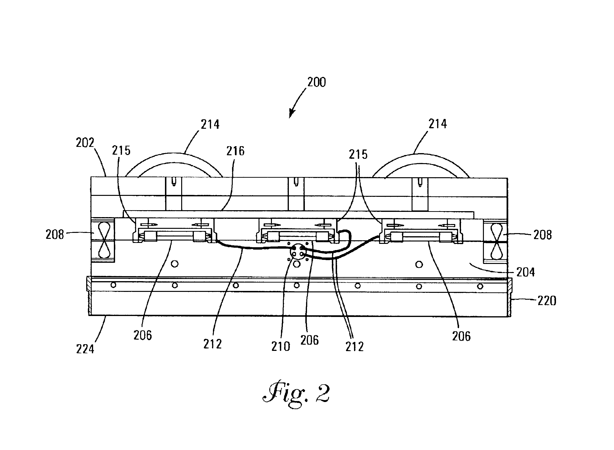 Apparatus for curing floor coatings using ultraviolet radiation