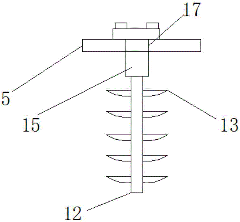 Dandelion rhizome smashing device