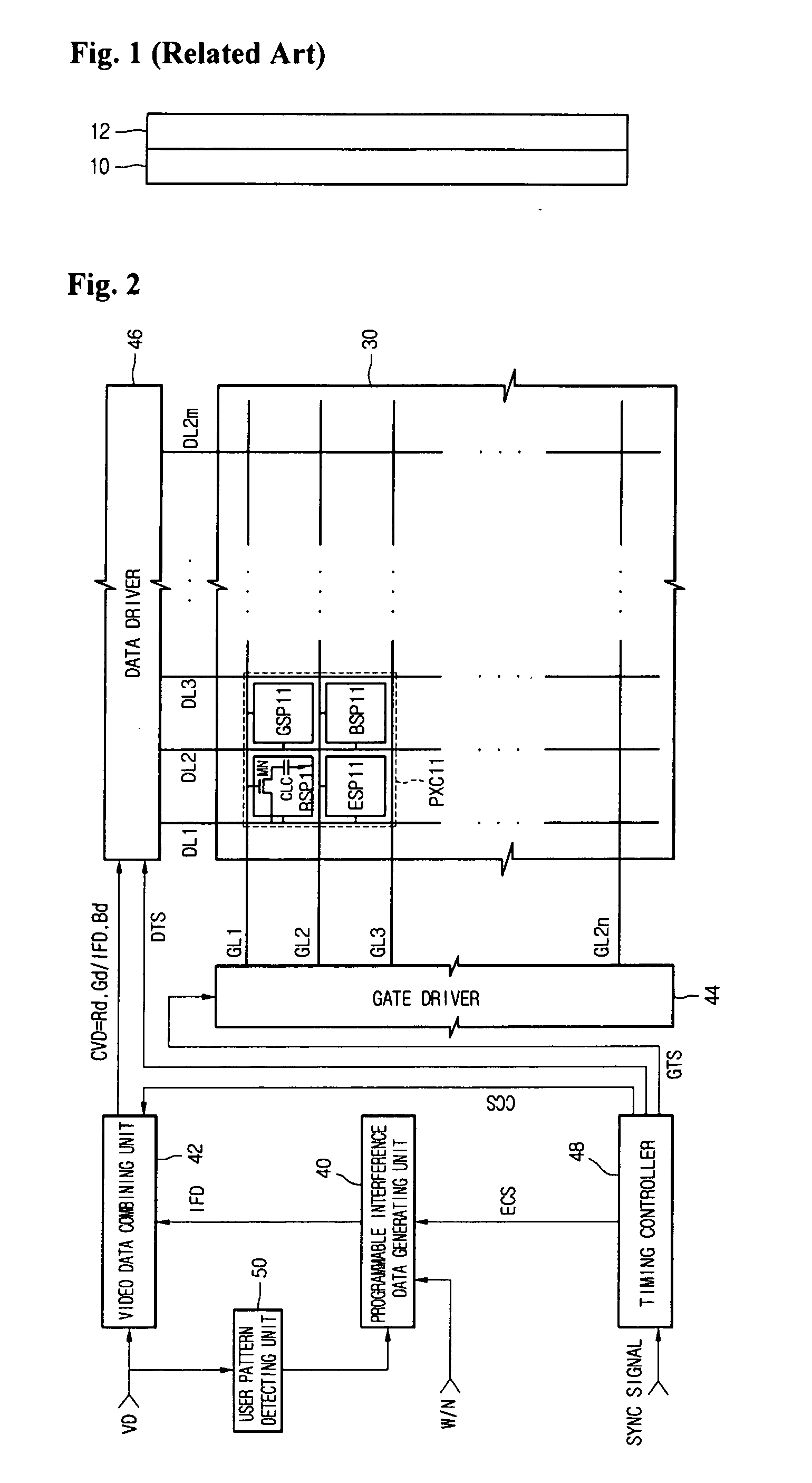 Programmable liquid crystal display device for controlling viewing angle and driving method thereof