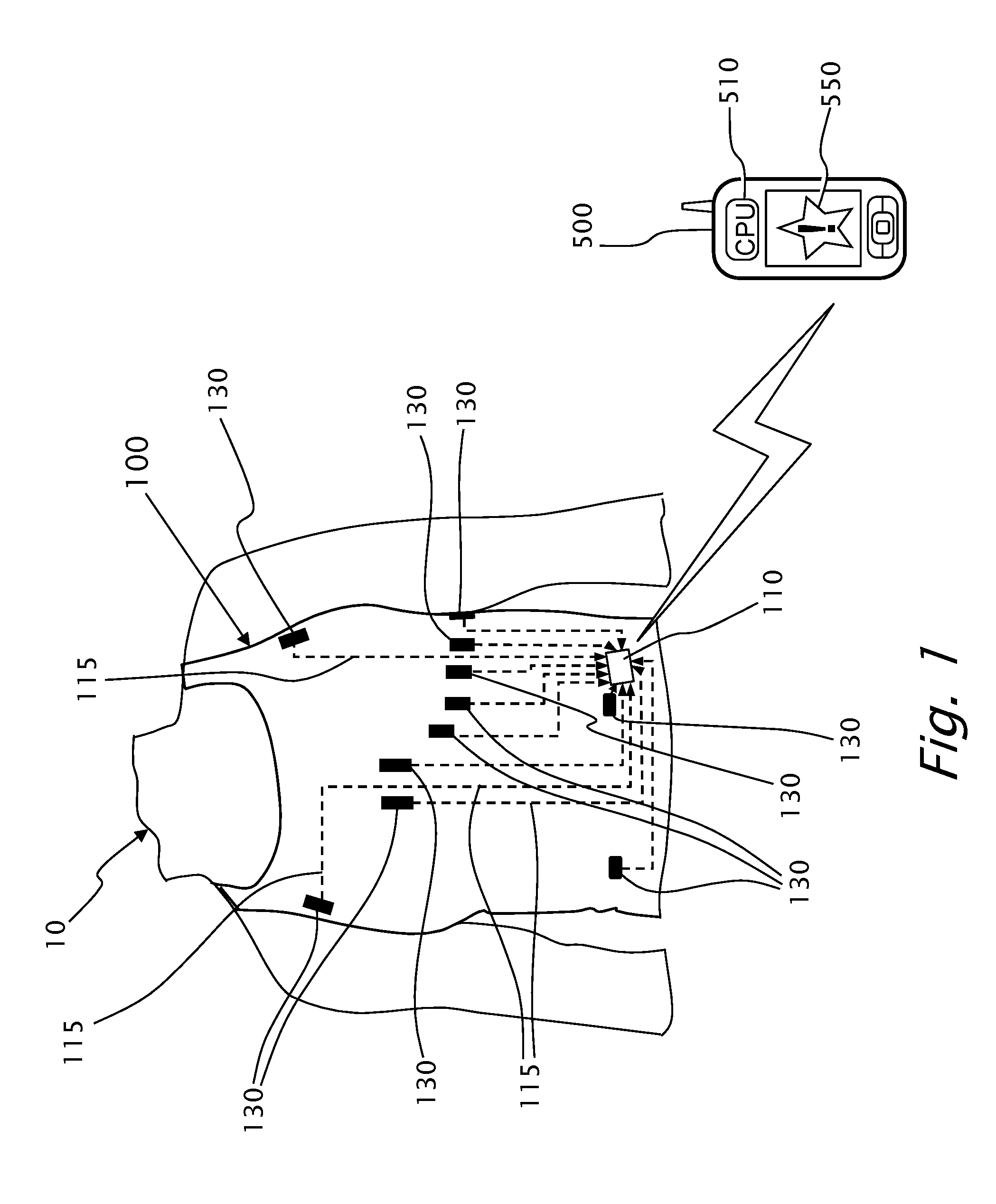 Independent wearable health monitoring system, adapted to interface with a treatment device