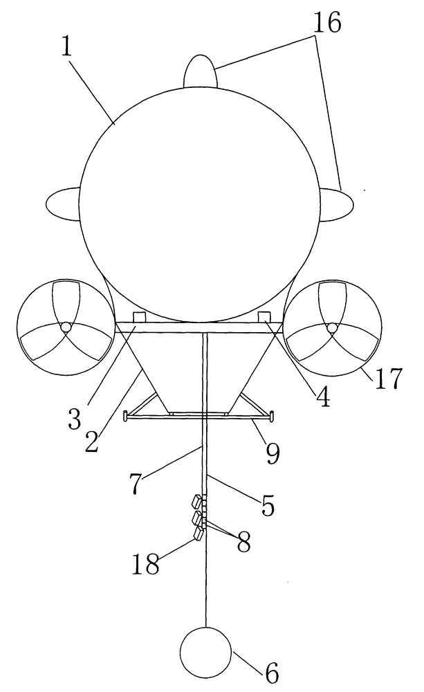 Receiving, sending and transmitting device utilizing airship to dispatch goods to home