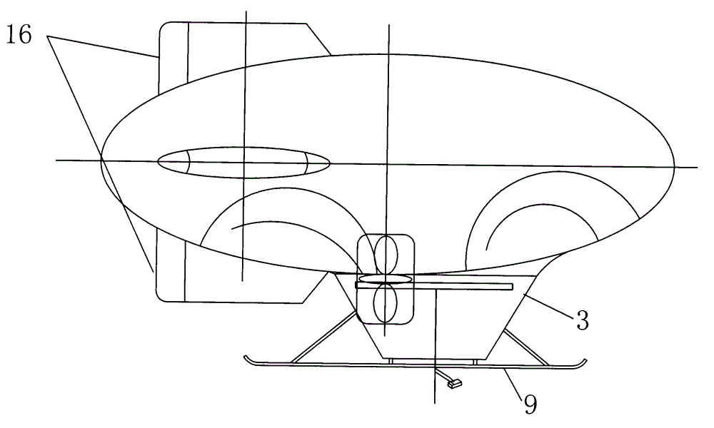 Receiving, sending and transmitting device utilizing airship to dispatch goods to home