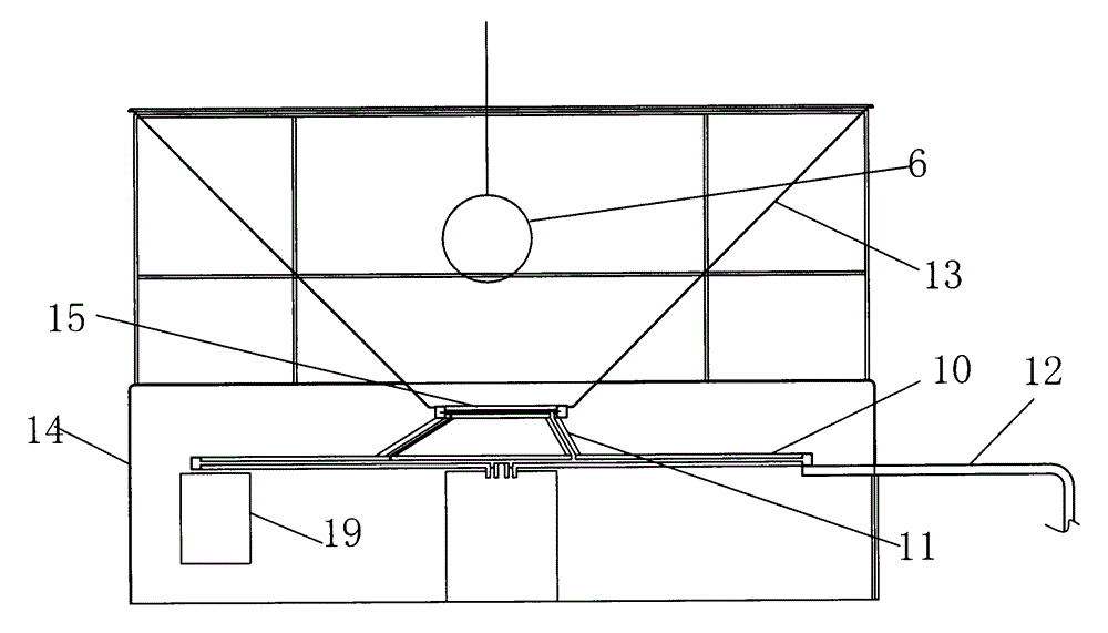 Receiving, sending and transmitting device utilizing airship to dispatch goods to home