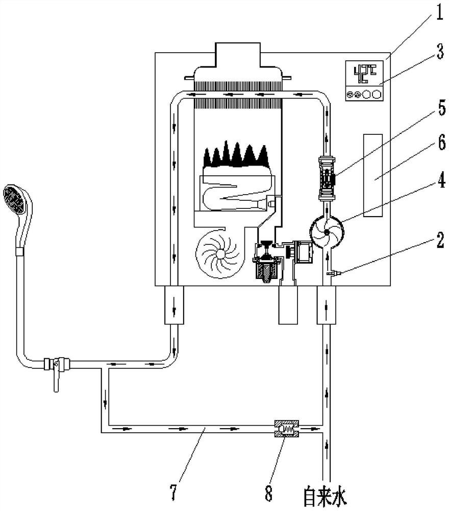 Control method for pressurization function of gas water heater, and gas water heater