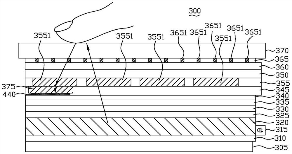 Embedded optical fingerprint recognition display device