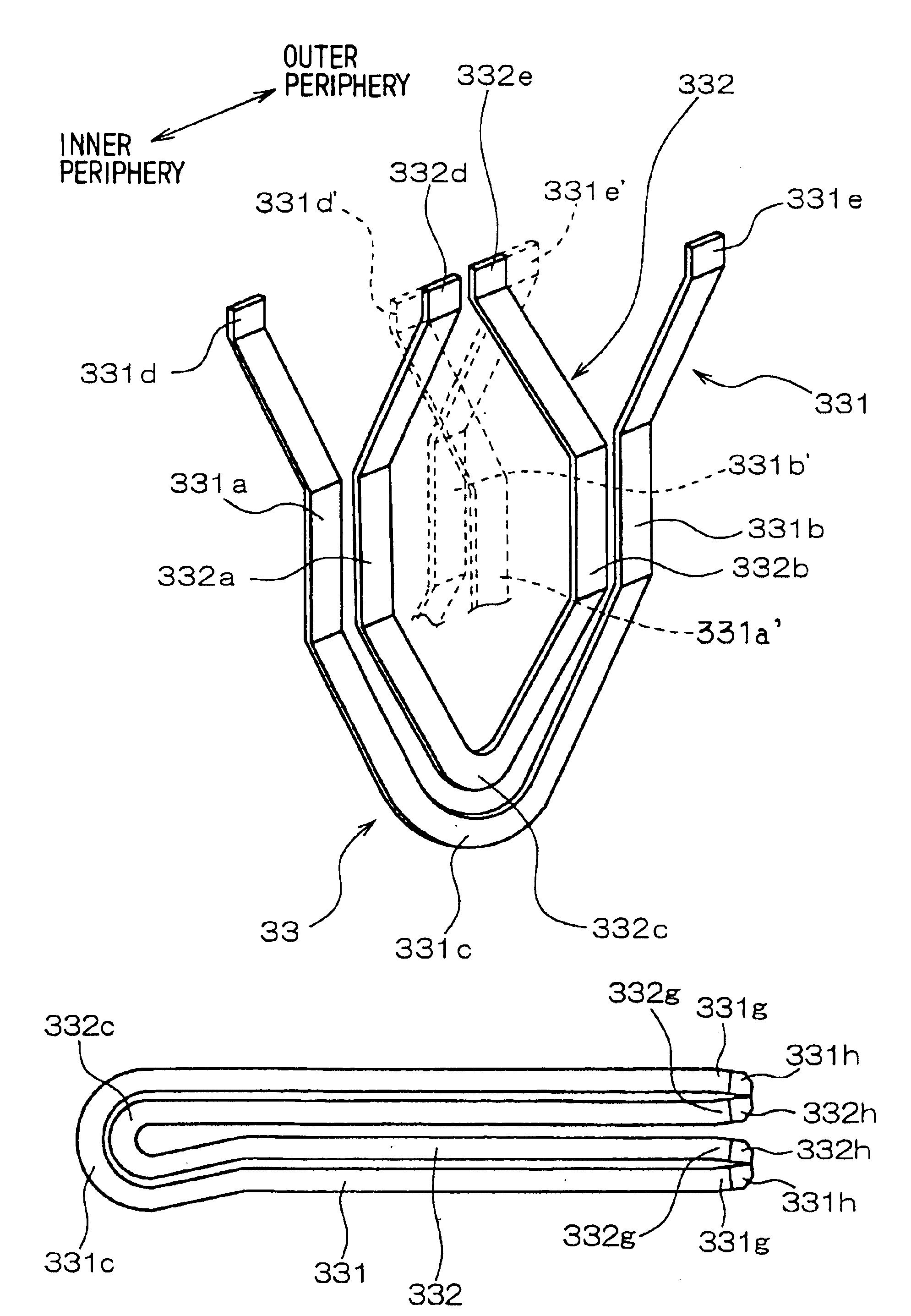 Winding for electric rotating machine and manufacturing method for the same