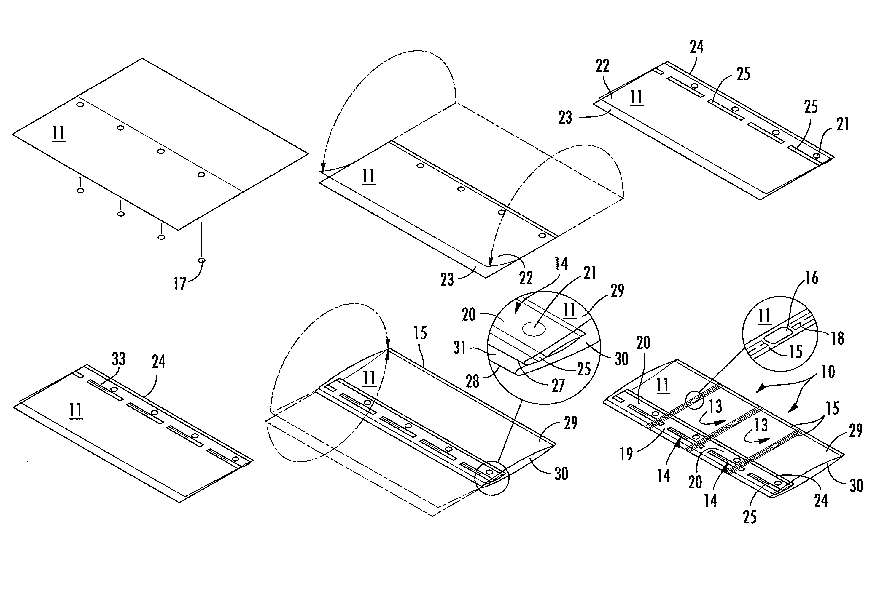 Inflatable Structure For Packaging And Associated Apparatus And Method