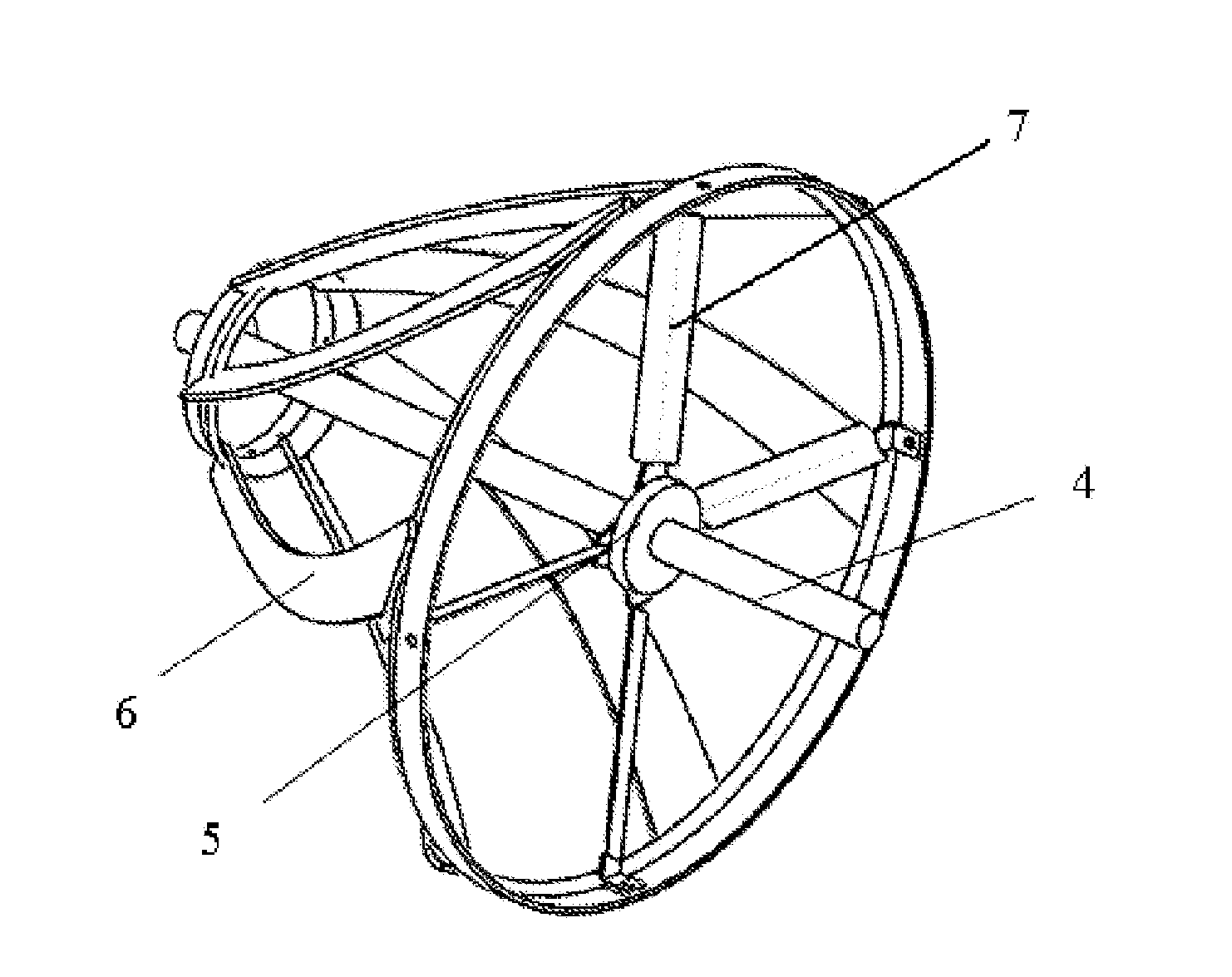 Wind turbine rotor with venturi tube effect