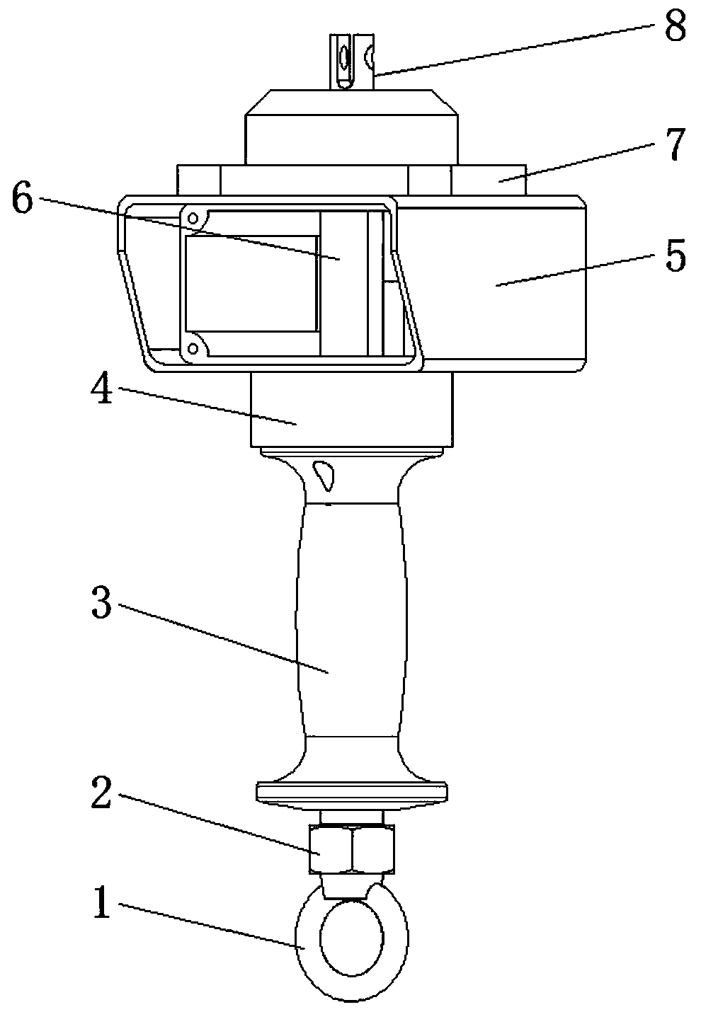 Electric hoist handle