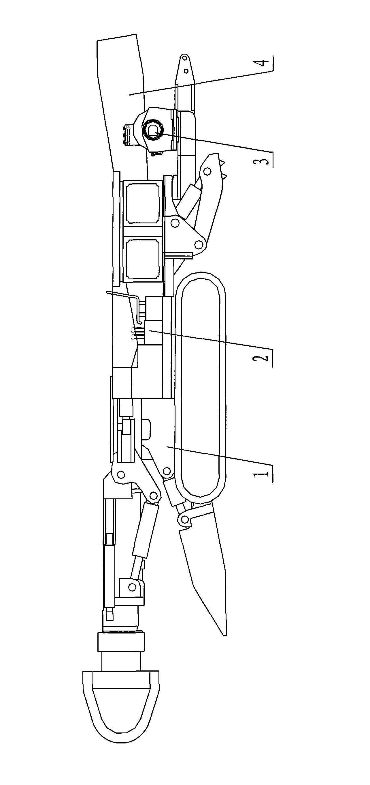 Excavator provided with auxiliary traction device of hydraulic winch