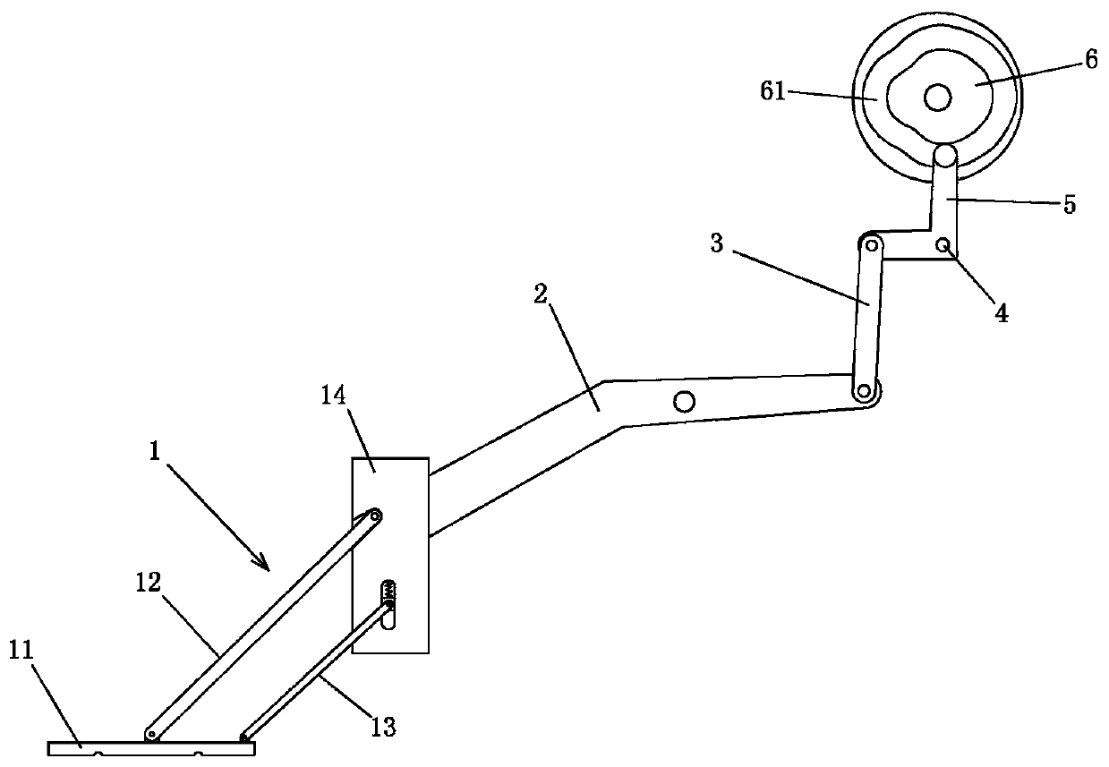 Cloth pressing device for tacking machine