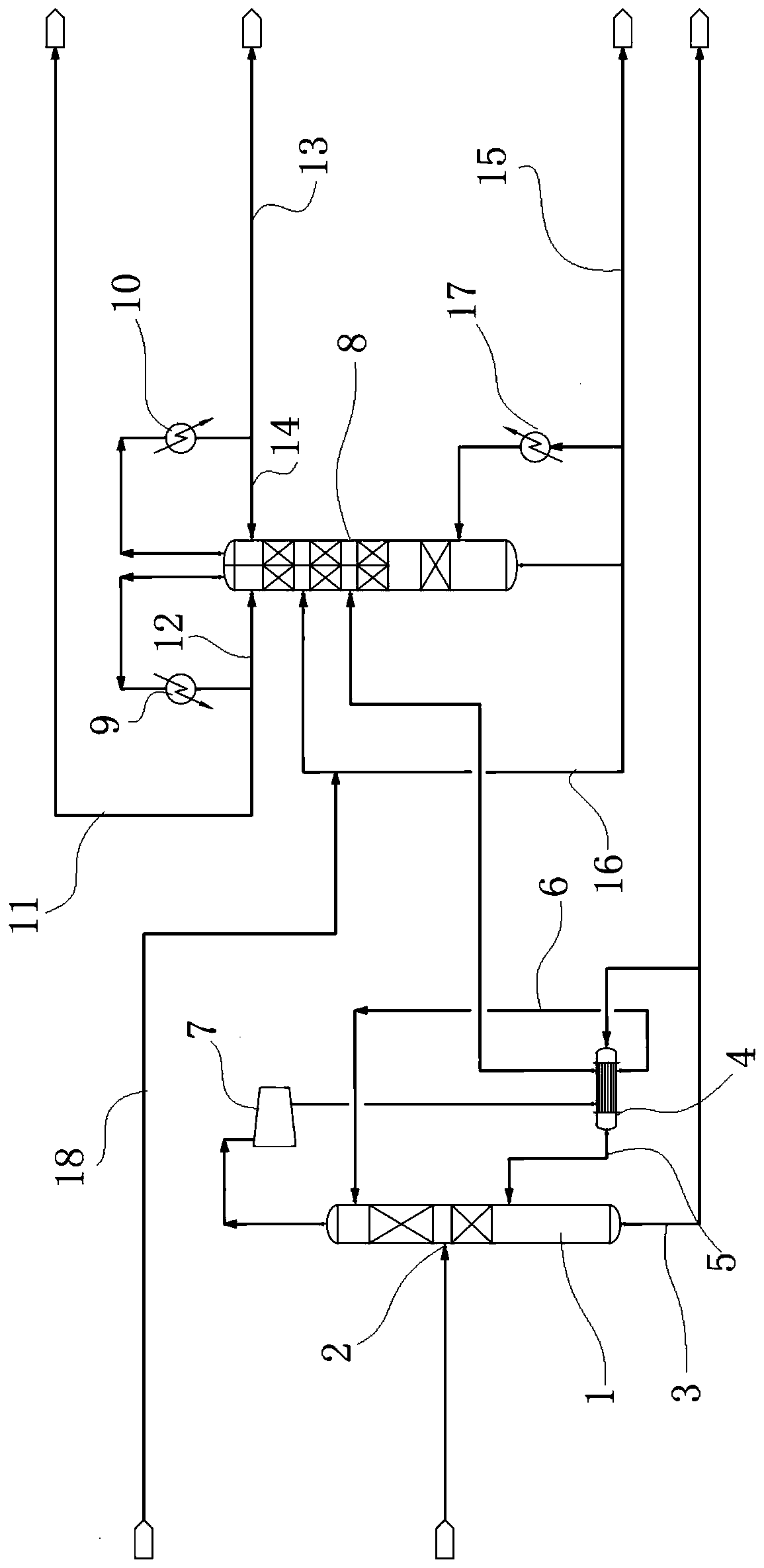 Post-treatment device and method for complex DMF wastewater subjected to DMF recovery