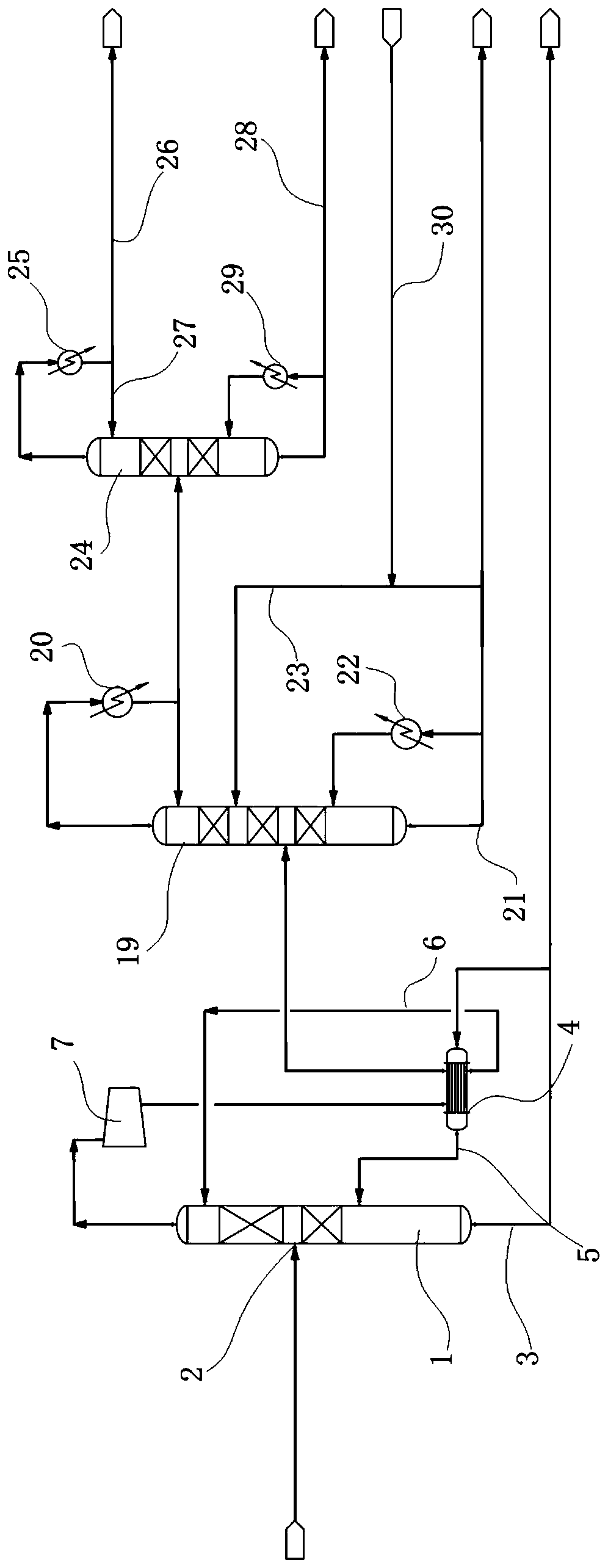 Post-treatment device and method for complex DMF wastewater subjected to DMF recovery