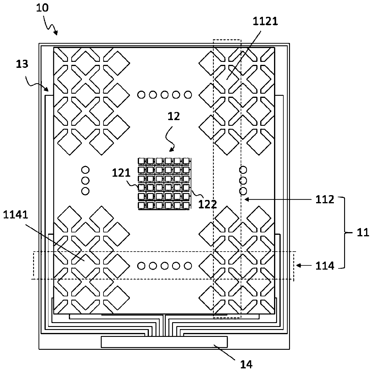 Touch display panel with fingerprint recognition function and touch display device