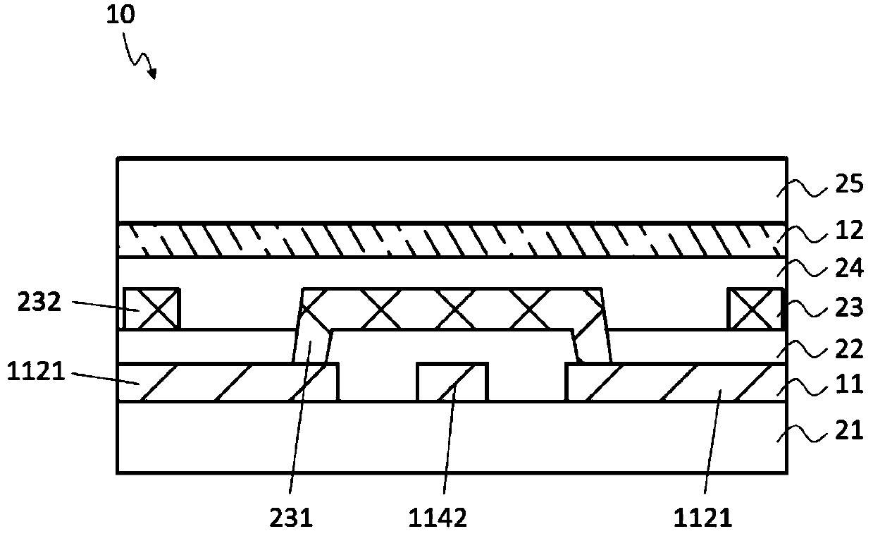 Touch display panel with fingerprint recognition function and touch display device