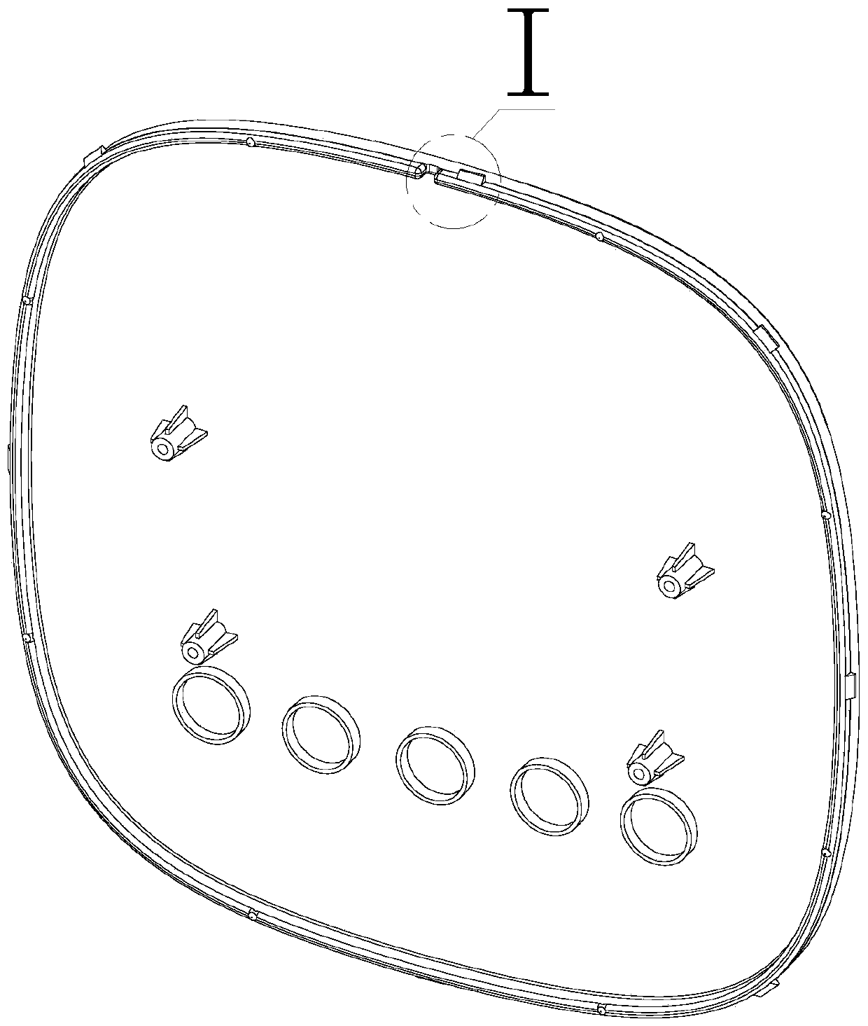 Clamping type electric heater cover plate