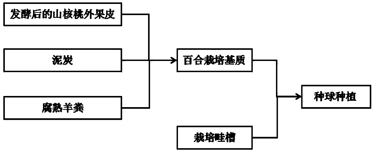 A kind of lily cultivation substrate and its preparation method and application