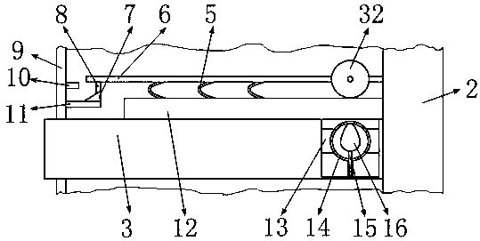 Building direct jump type escape device