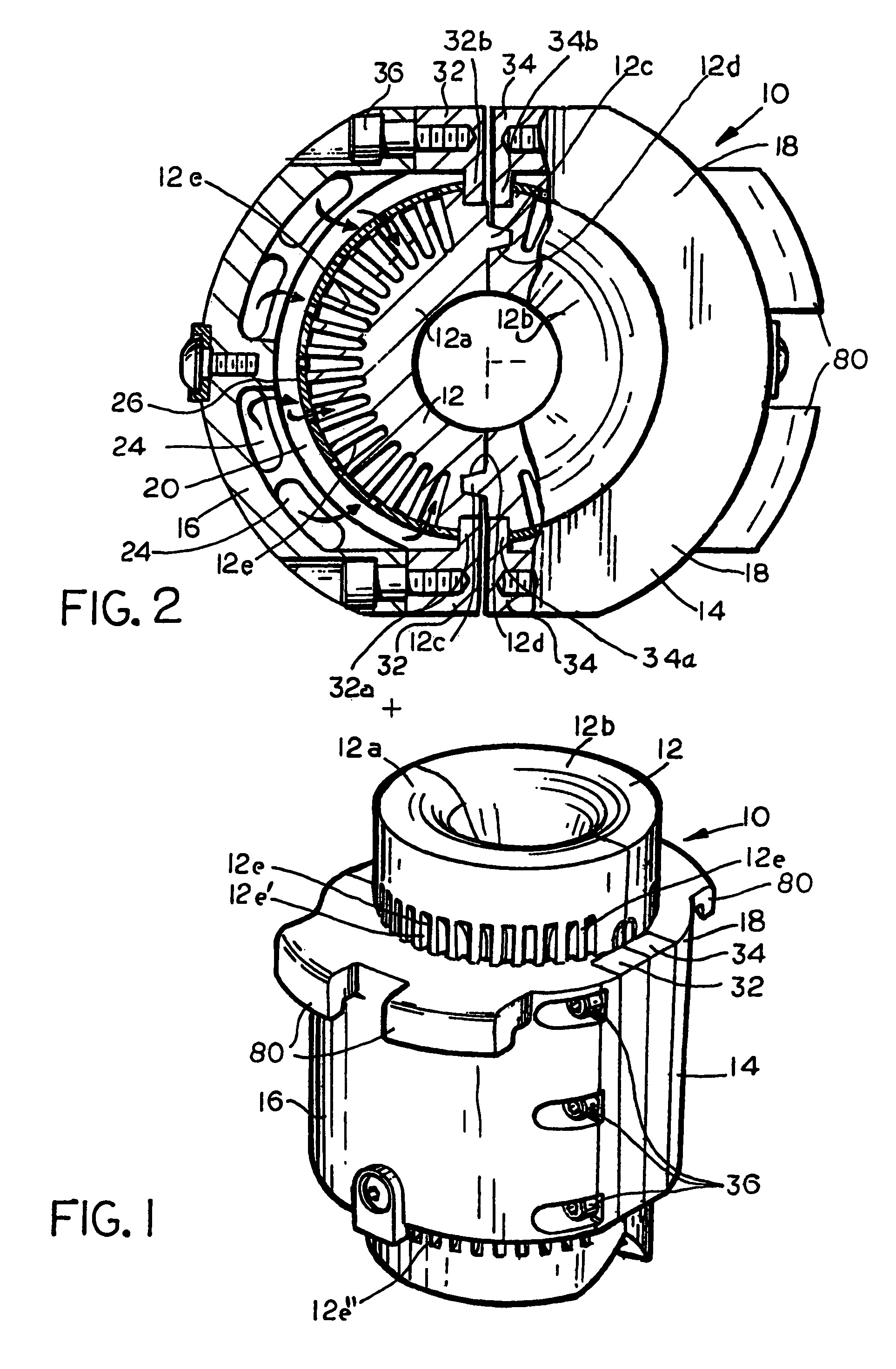 Mold assembly for glass articles