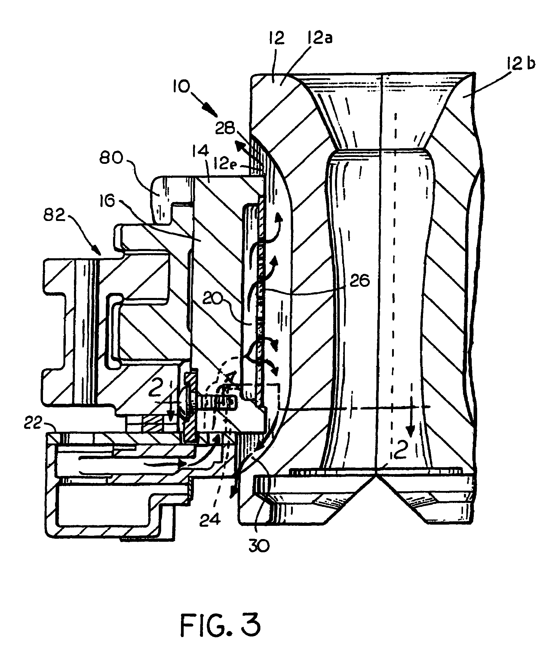 Mold assembly for glass articles