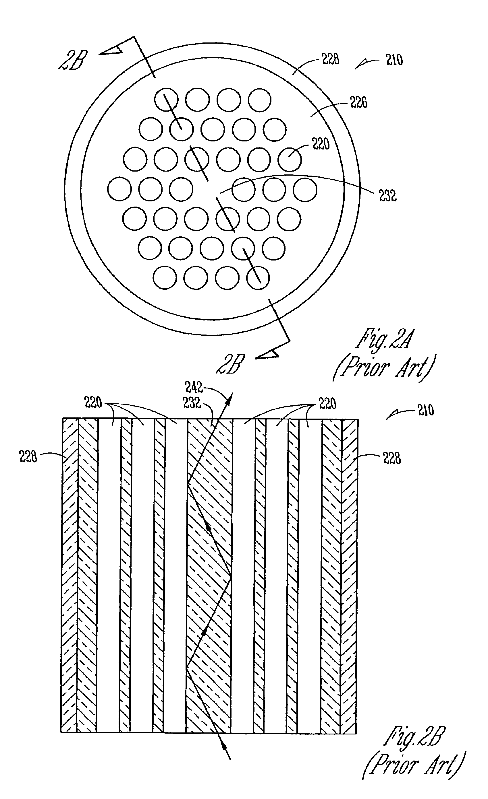 Hollow core photonic bandgap optical fiber