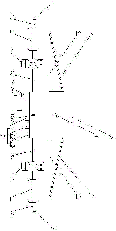 Walking type intelligent oxygenation robot based on solar power supply