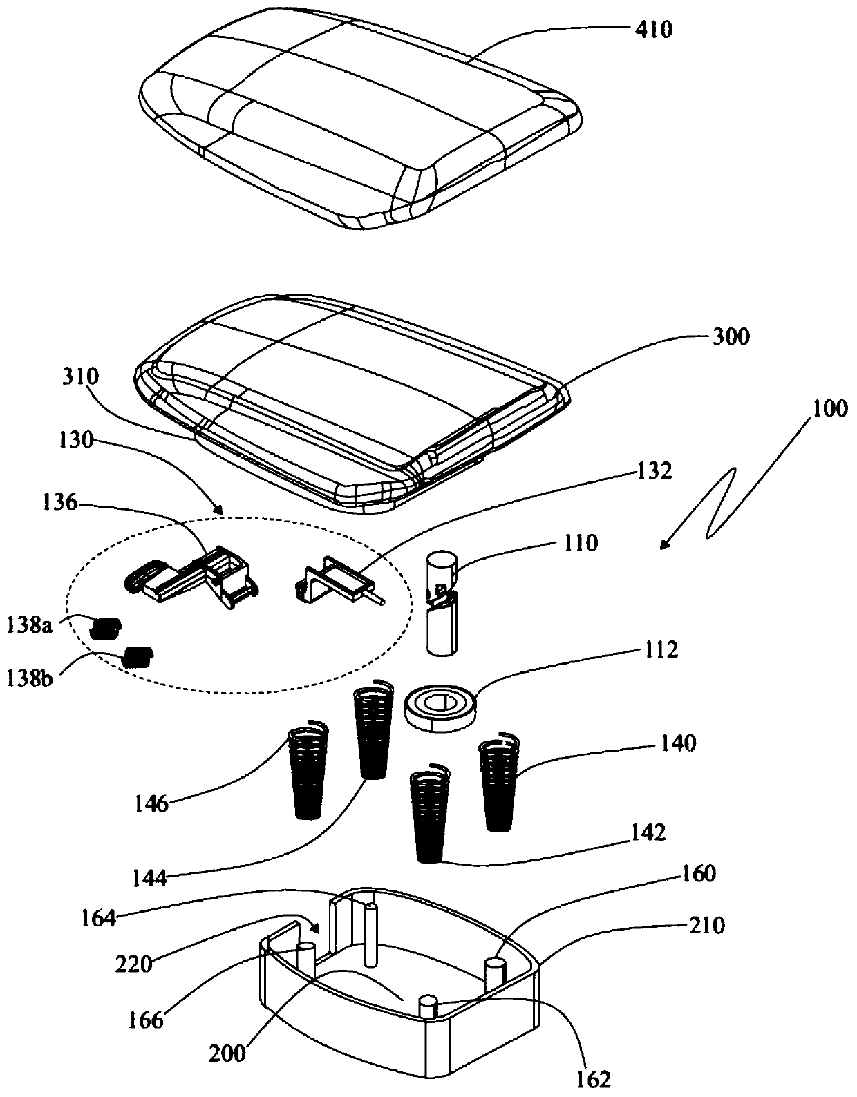 A mechanical device for adjusting distance between two elements