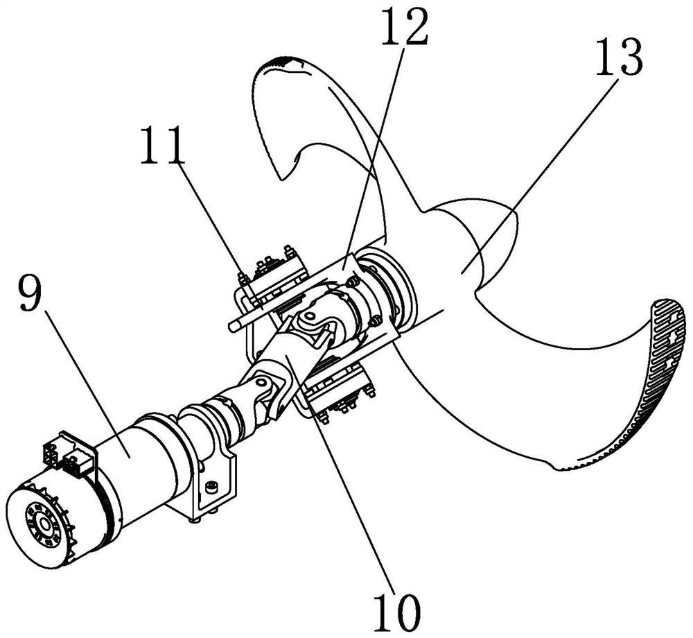 Paddle leg composite driving mechanism