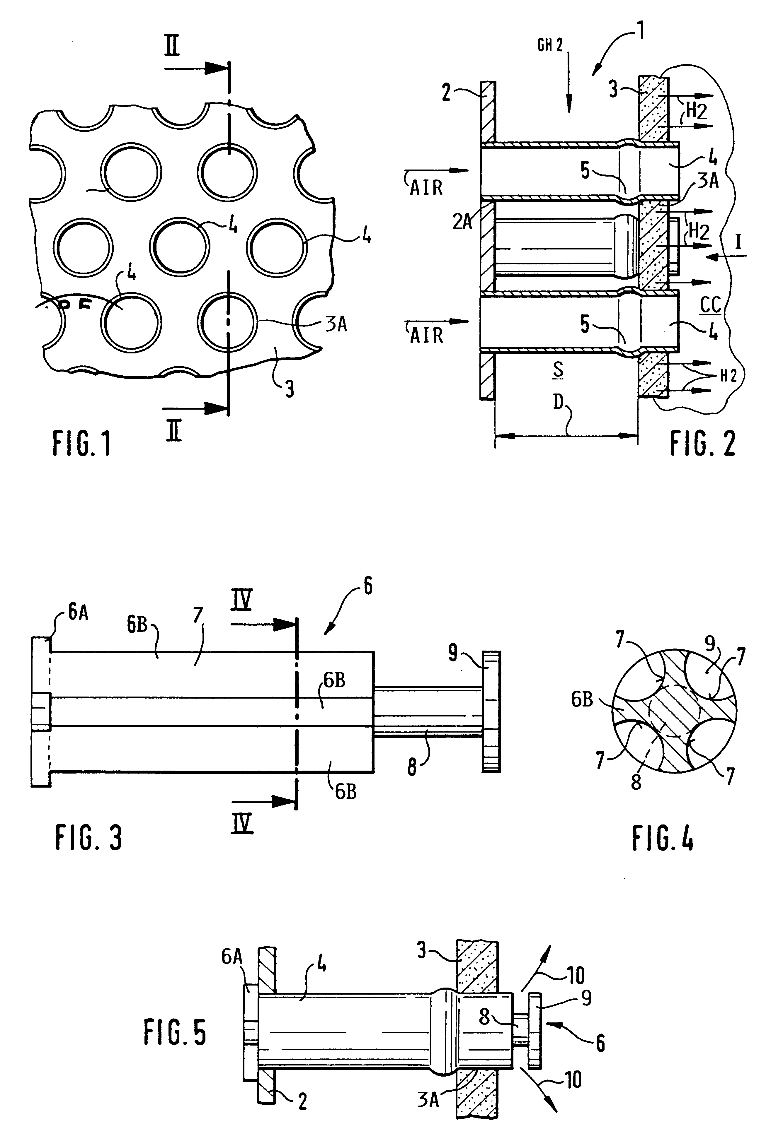 Method and combustor for combusting hydrogen