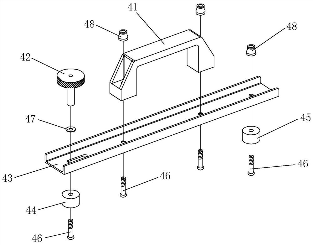 Repairing and positioning device for aircraft seat sliding rail beam