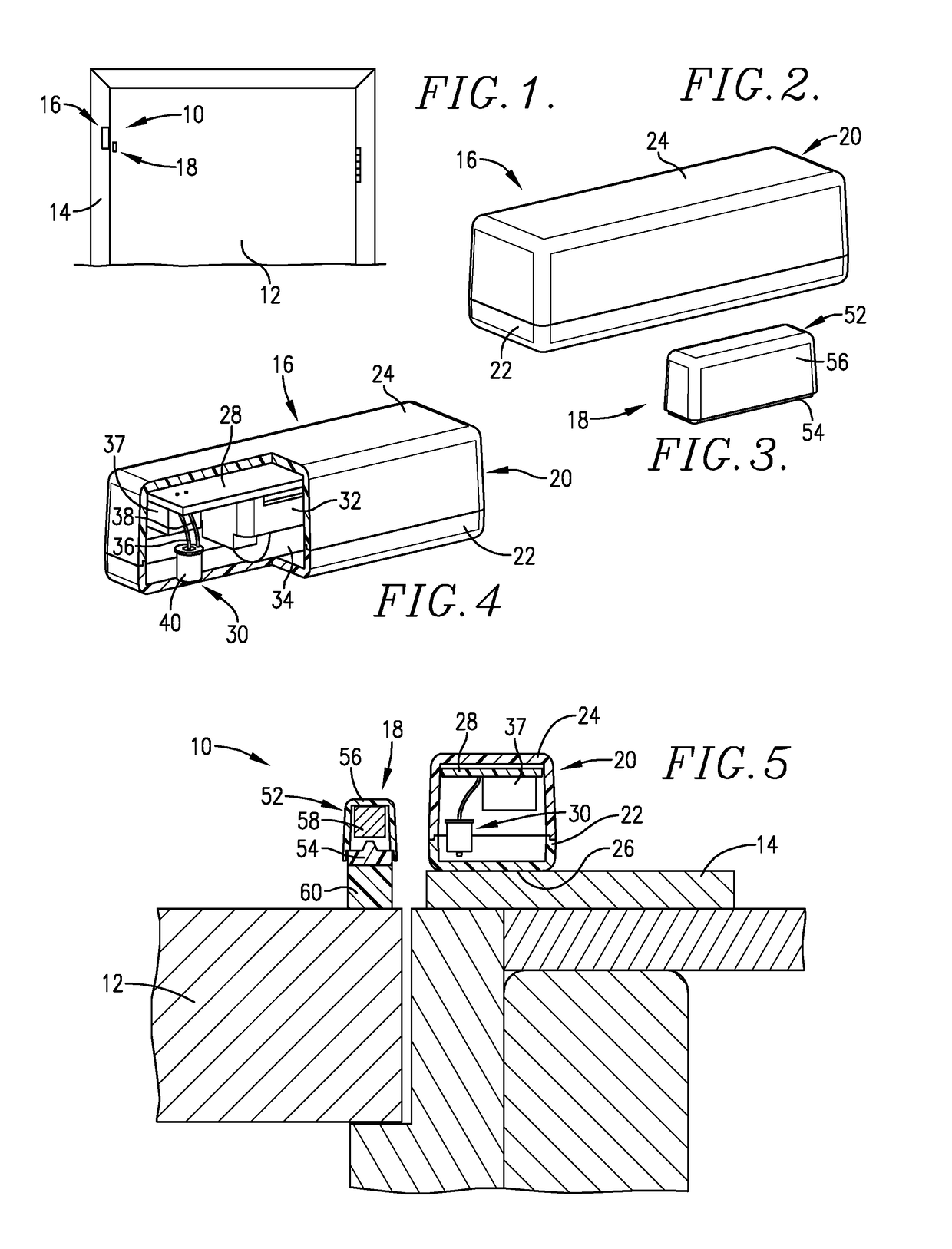 Wireless alarm switch assembly