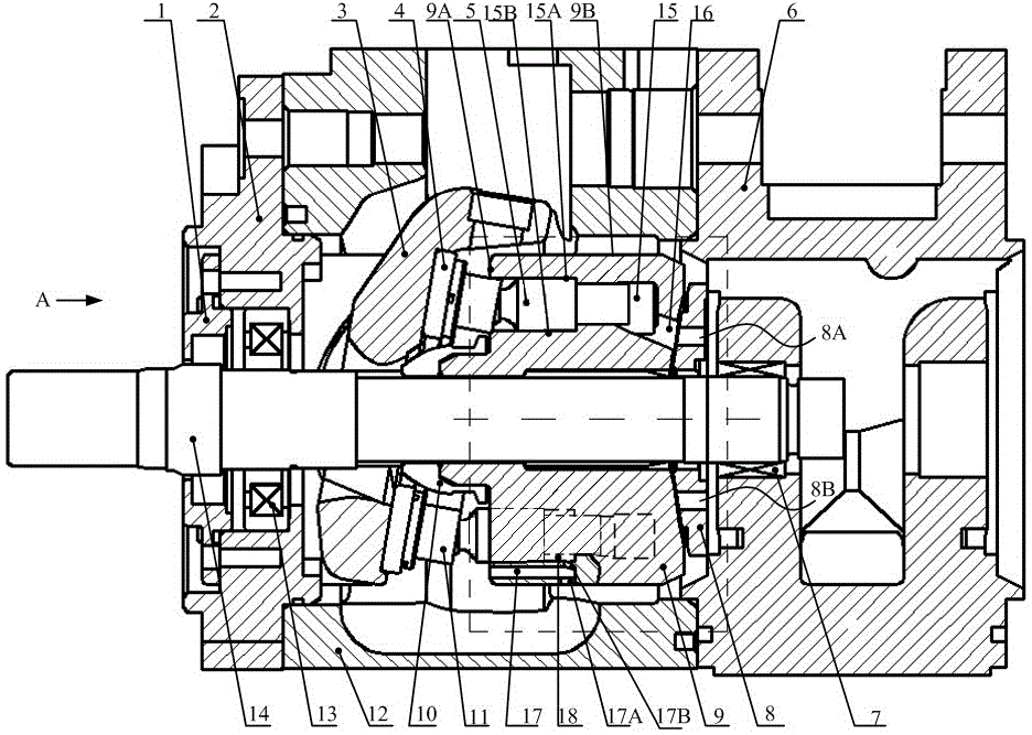 Plunger pair lubricating and cooling structure for swash plate type plunger pump