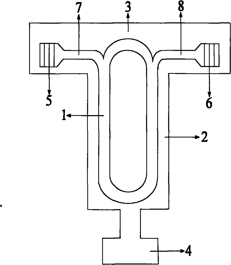 Optical cavity micro-accelerometer based on integrated input/output terminal