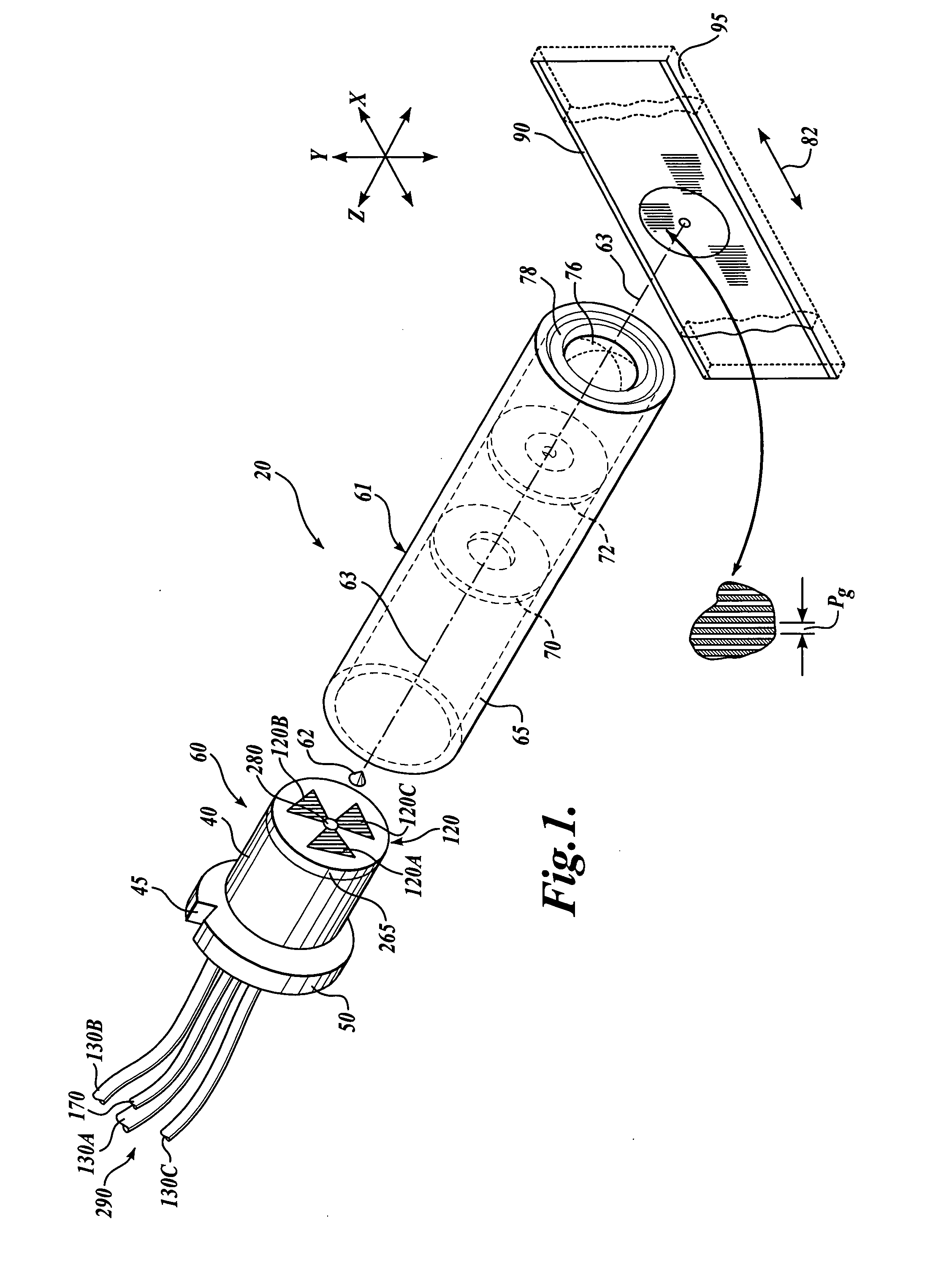 Miniature imaging encoder readhead using fiber optic receiver channels