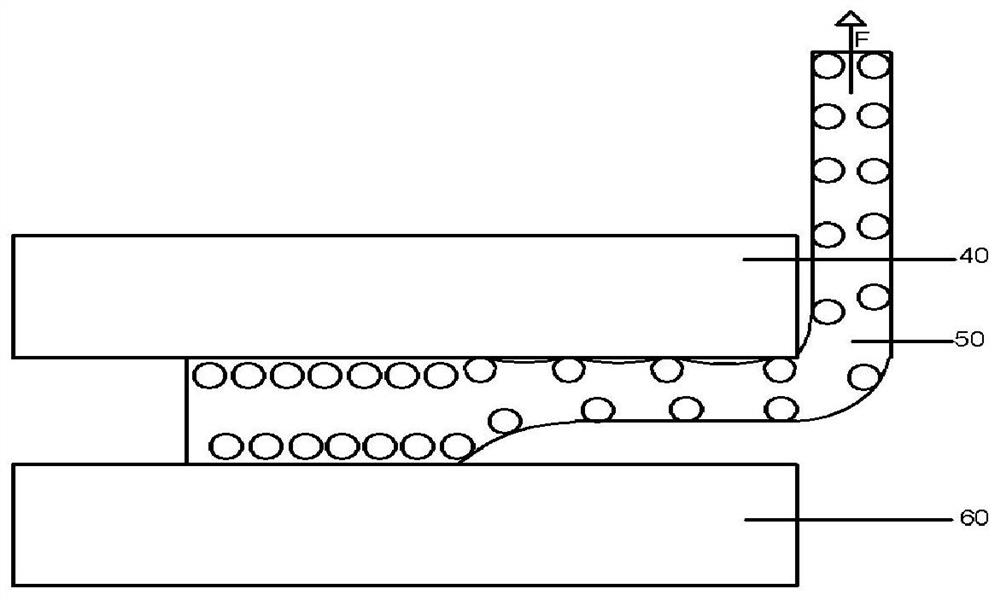 A stretchable and removable thermally conductive flame retardant double-sided tape