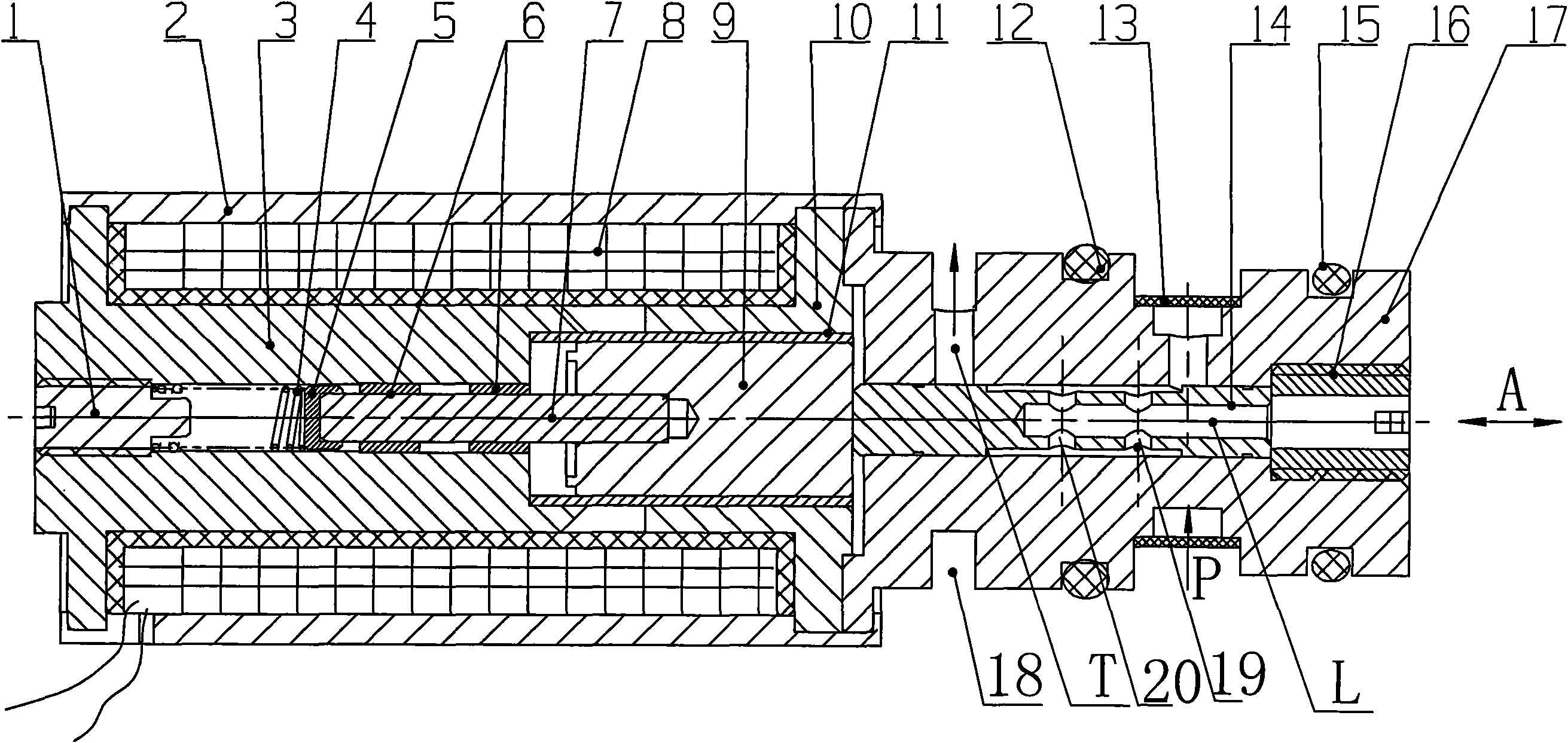 Inverse proportion pressure reducing valve