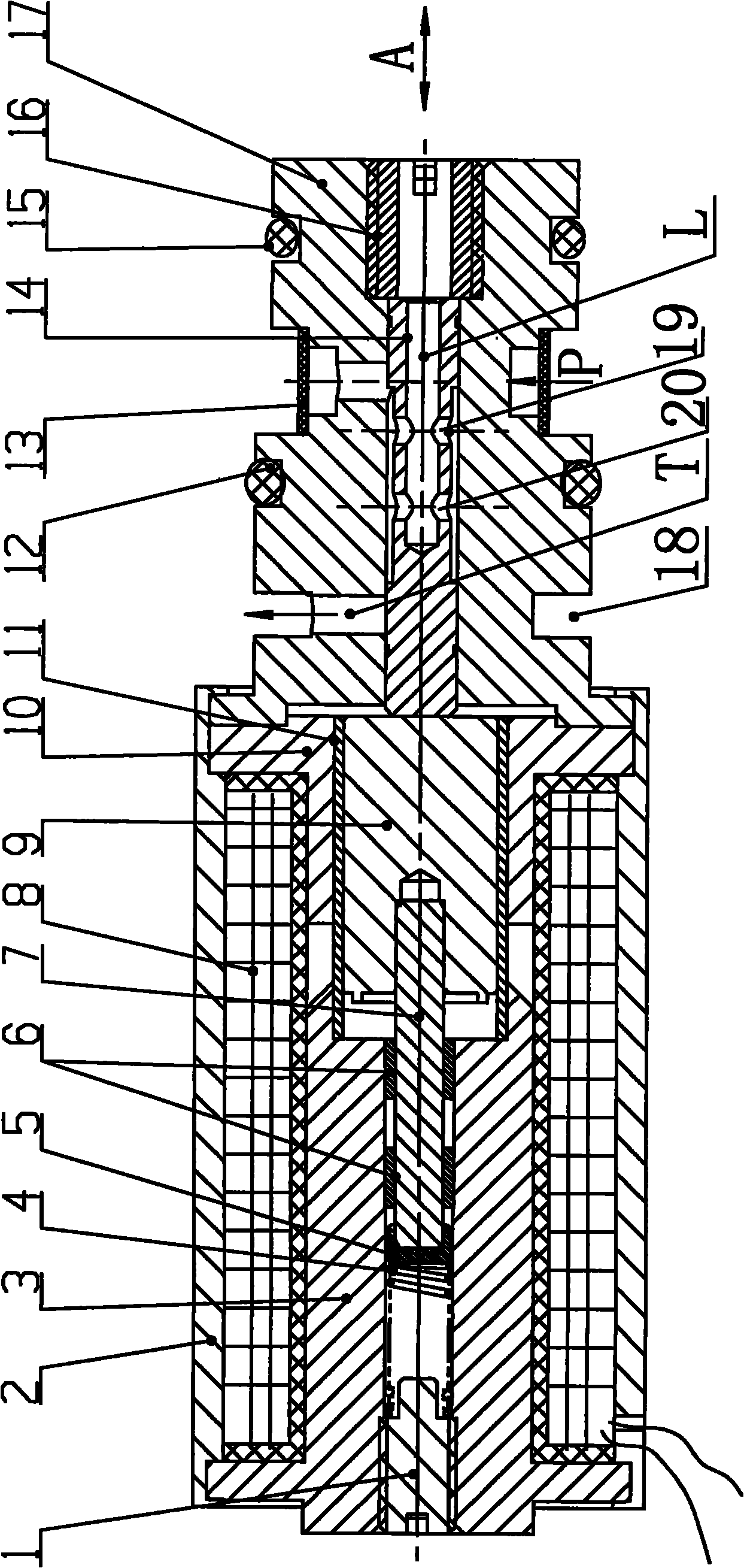 Inverse proportion pressure reducing valve